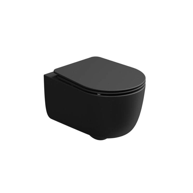 Окачена тоалетна чиния GSG HIT! – черен мат, с функция SmartClean - AVE Ceramica