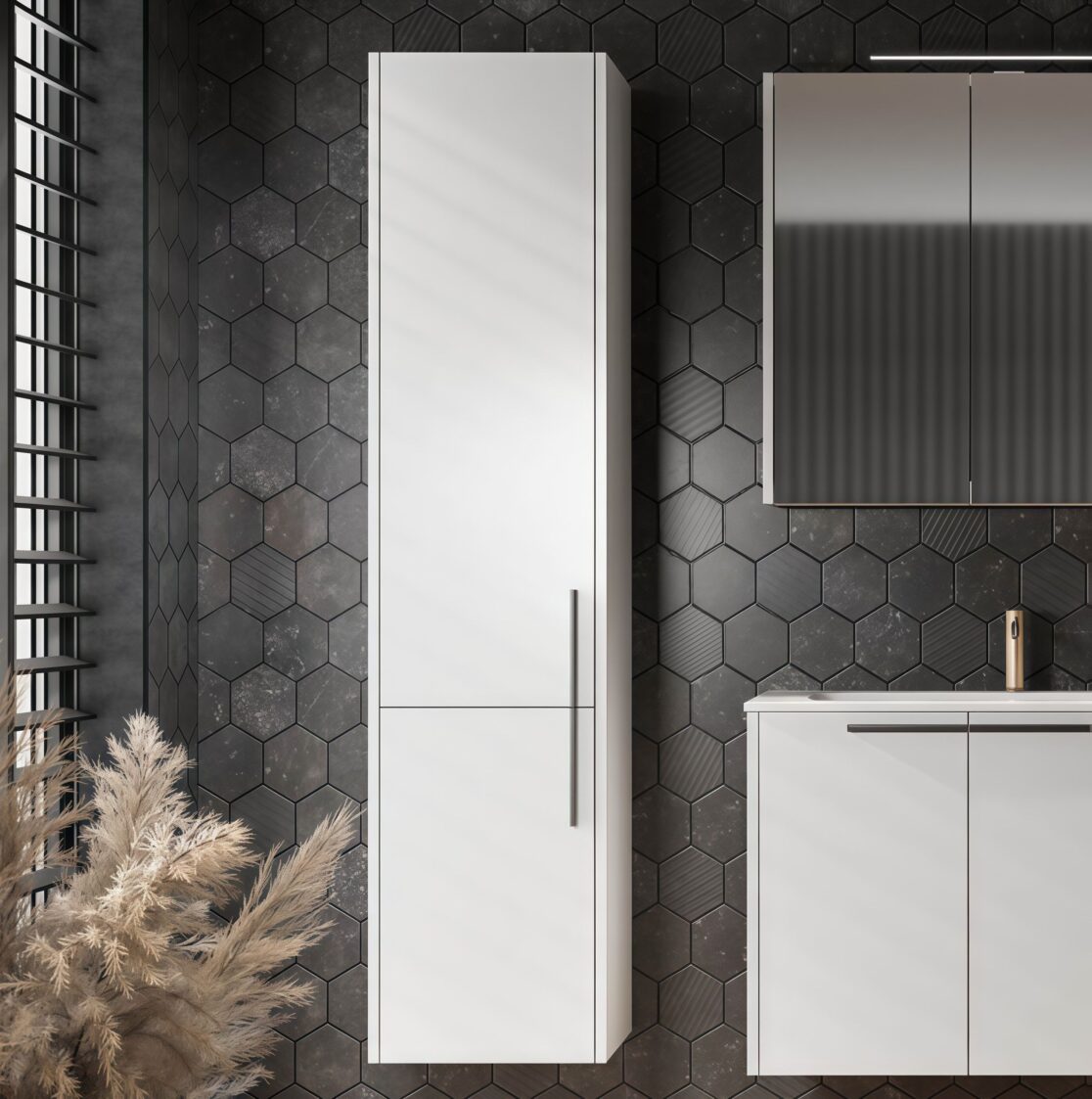 Шкаф колона за баня Bella B 1572/370 - AVE Ceramica