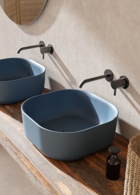 Квадратна мивка за баня GSG HIT! – бял гланц, 42 см - GSG Ceramic Design -  AVE Ceramica