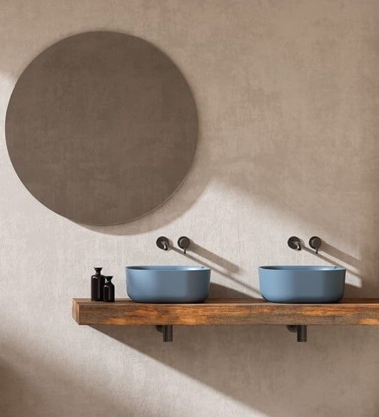 Квадратна мивка за баня GSG HIT! – бял гланц, 42 см - AVE Ceramica