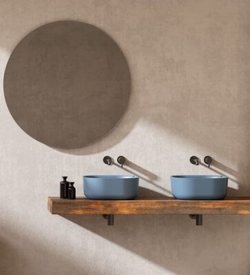 Квадратна мивка за баня GSG HIT! – бял гланц, 42 см - GSG Ceramic Design -  AVE Ceramica