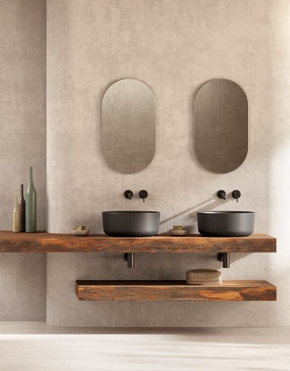 Кръгла мивка за баня GSG HIT! – бял гланц, 42 см - AVE Ceramica