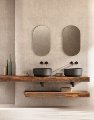 Кръгла мивка за баня GSG HIT! – бял гланц, 42 см - GSG Ceramic Design -  AVE Ceramica