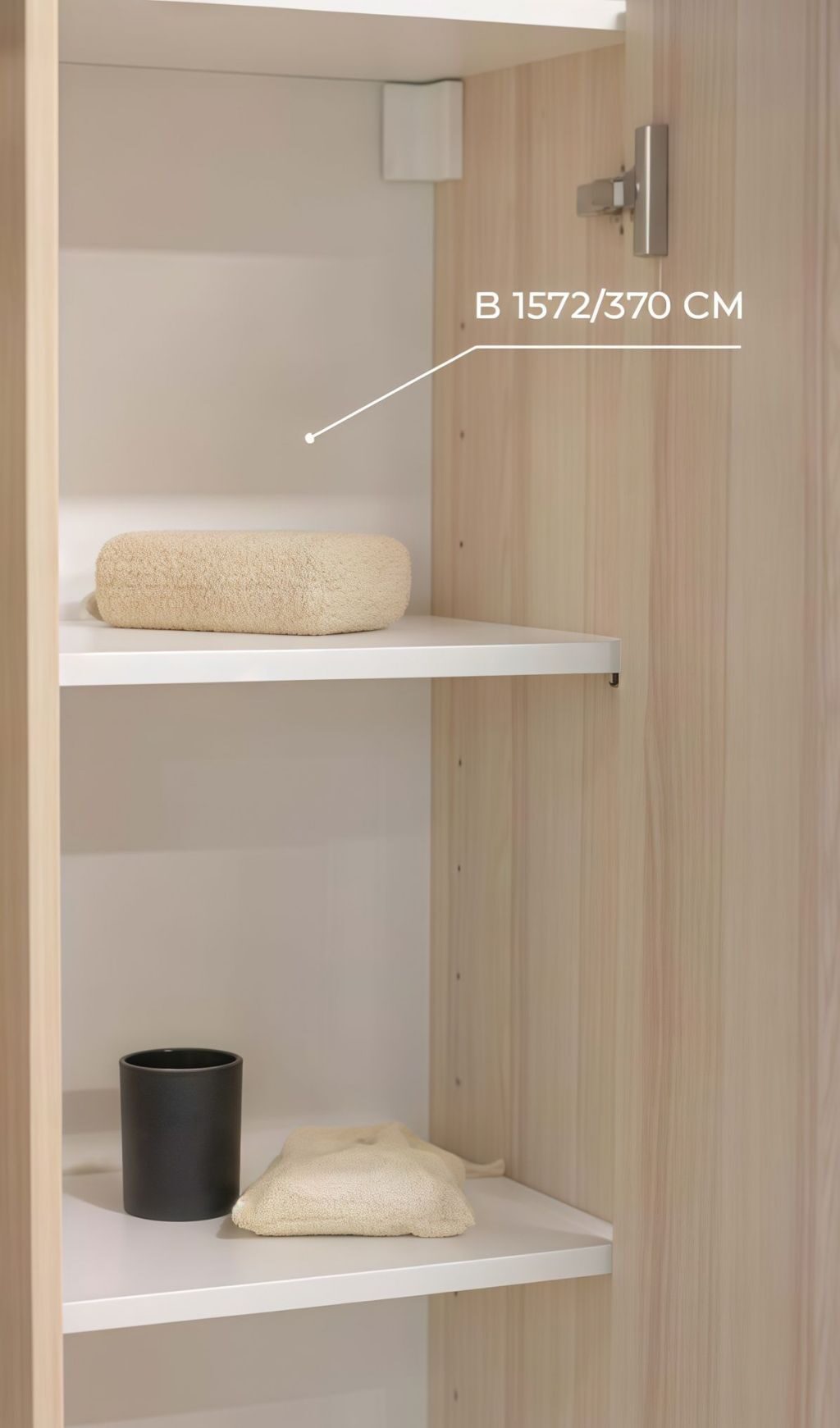 Шкаф колона за баня Bella B 1572/370 - AVE Ceramica