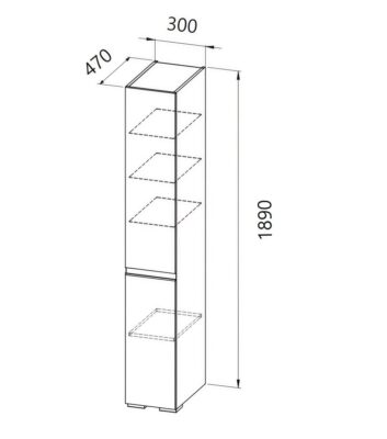 Шкаф колона Harmony стояща - Shop -  AVE Ceramica