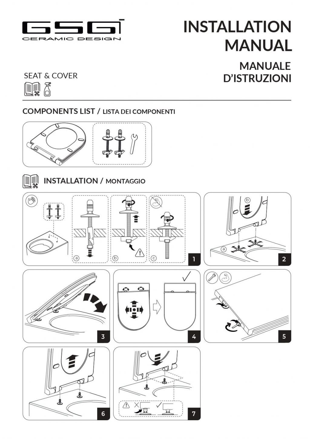 Капак за тоалетна чиния GSG HIT! – бял гланц, Slim - AVE Ceramica