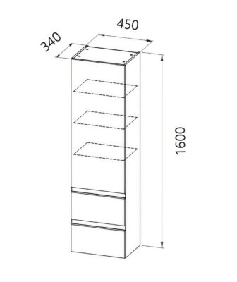 Шкаф колона Harmony окачена - Shop -  AVE Ceramica