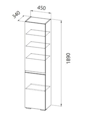 Шкаф колона Harmony стояща - Shop -  AVE Ceramica