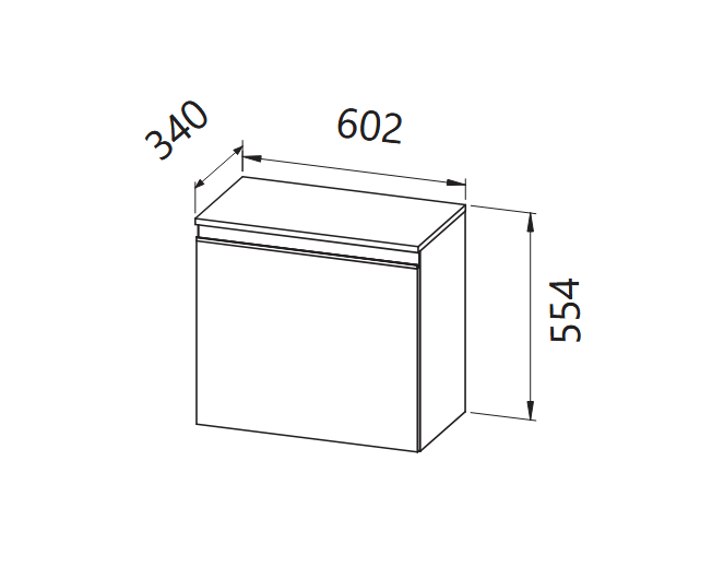 Шкаф Harmony H 562/600 - AVE Ceramica