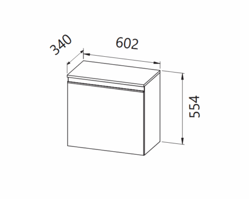 Шкаф Harmony H 562/600 - Shop -  AVE Ceramica
