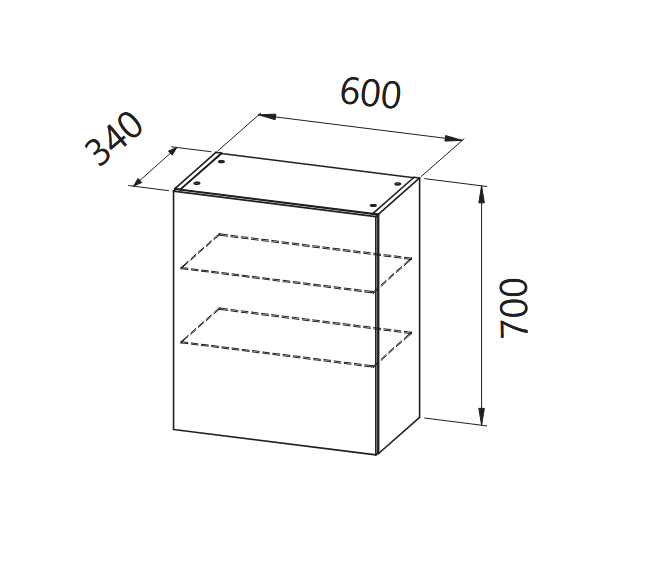 Шкаф Harmony H 702/600 - AVE Ceramica