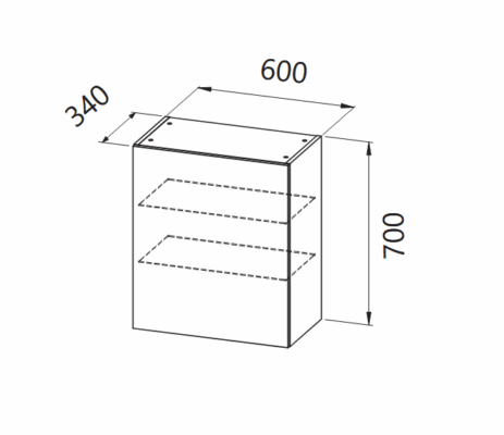 Шкаф Harmony H 702/600 - Shop -  AVE Ceramica