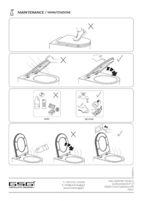 Капак за тоалетна чиния GSG HIT! – бял гланц, Slim - Shop -  AVE Ceramica