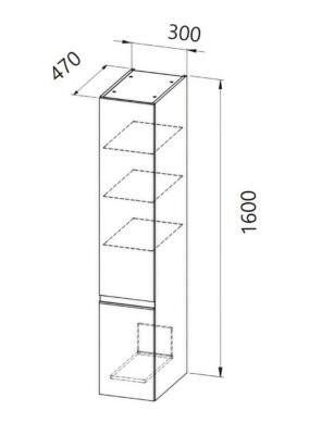 Шкаф колона Harmony окачена - Shop -  AVE Ceramica