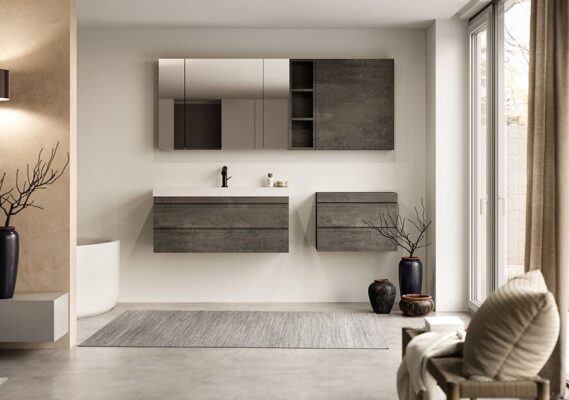 Горен шкаф за баня Naomi TON 90 - Shop -  AVE Ceramica