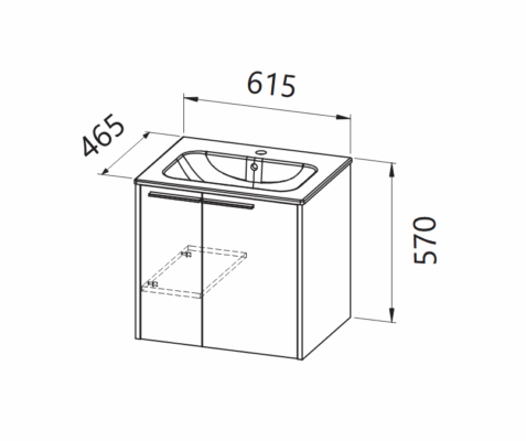 Шкаф за баня Bella – 60, 70, 80 - Shop -  AVE Ceramica
