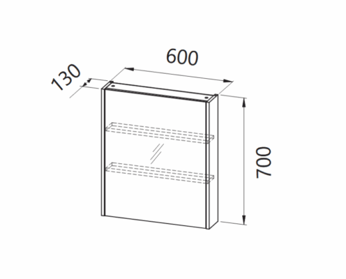 Горен шкаф за баня Bella – 60, 70, 80 - Горни шкафове за баня -  AVE Ceramica