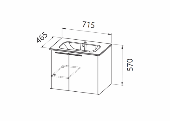 Шкаф за баня Bella – 60, 70, 80 - Shop -  AVE Ceramica