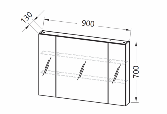 Горен шкаф за баня Naomi TON 90 - Shop -  AVE Ceramica