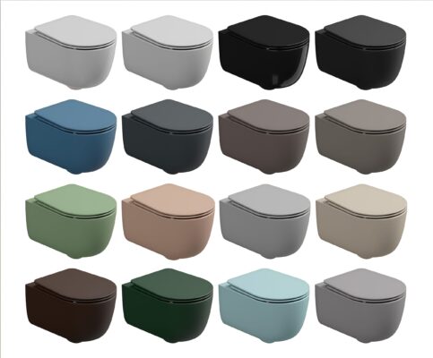 Окачена тоалетна чиния GSG BRIO – бял гланц, с функция SmartClean - GSG Ceramic Design -  AVE Ceramica