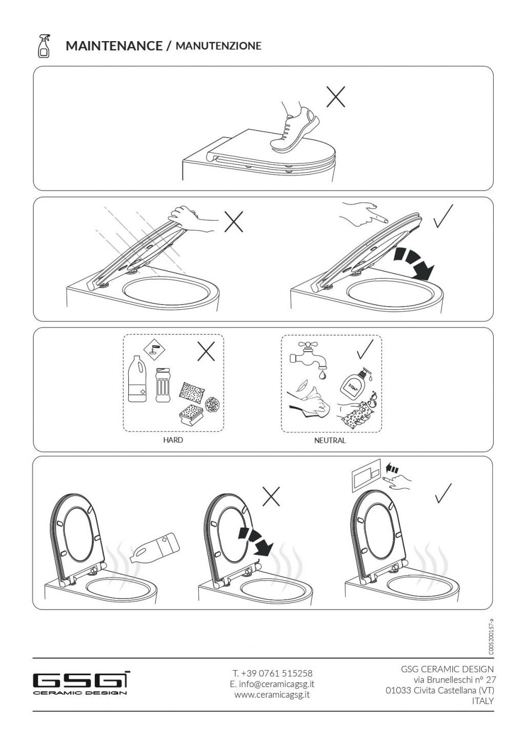 Промо! Окачена тоалетна чиния GSG HIT! – бял гланц, с функция Eco Clean, с включени тънък капак Slim и крепежи - AVE Ceramica