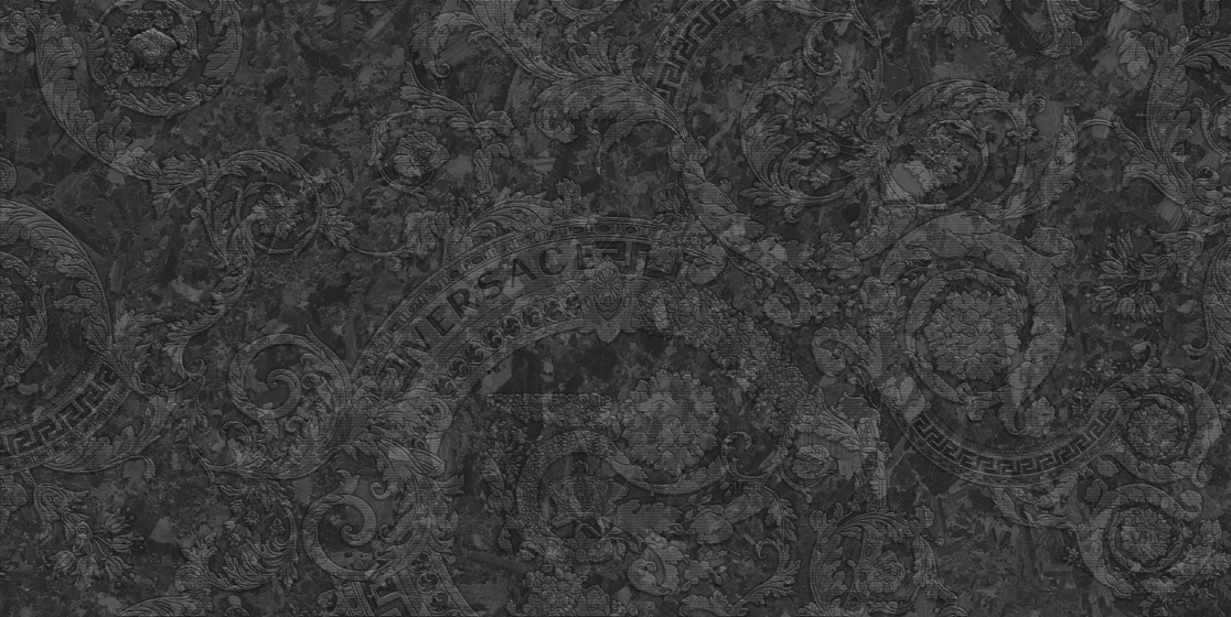 Гранитогрес Meteorite Megabarocco Nero Nat 60×120 - AVE Ceramica