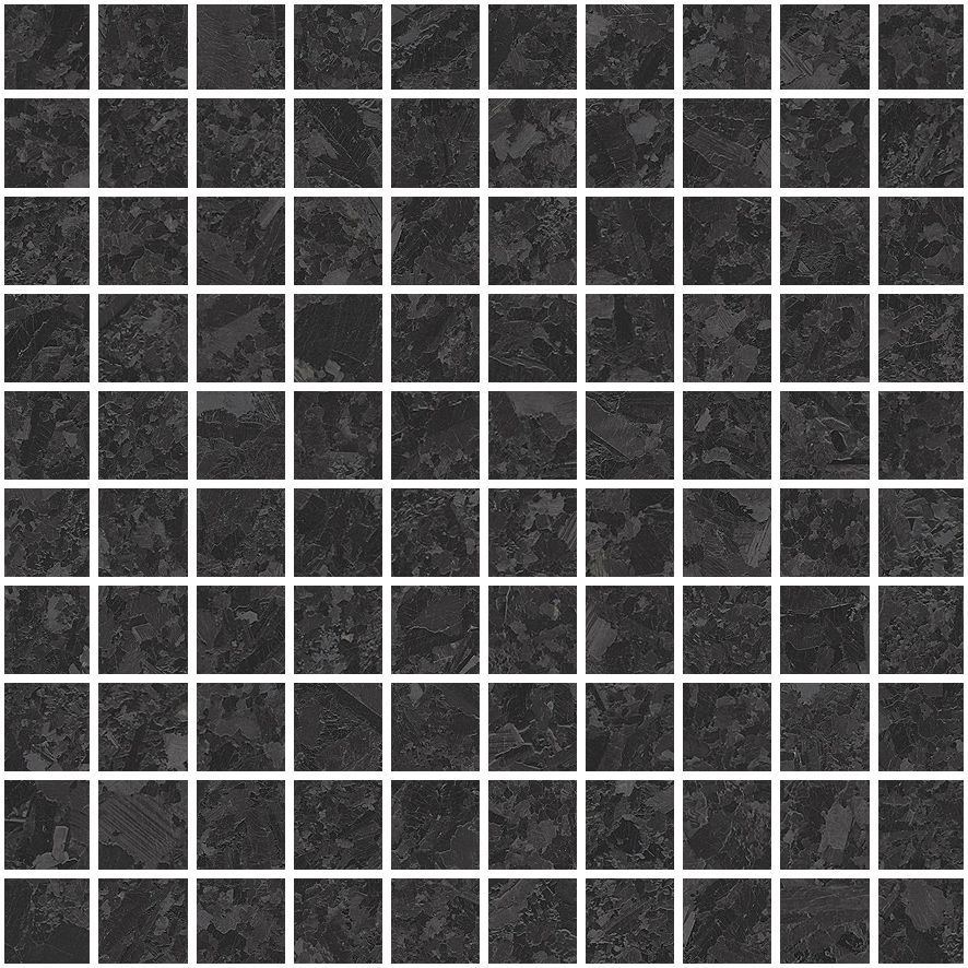 Гранитогрес Meteorite Mosaico Nero Lap 30×30 - AVE Ceramica