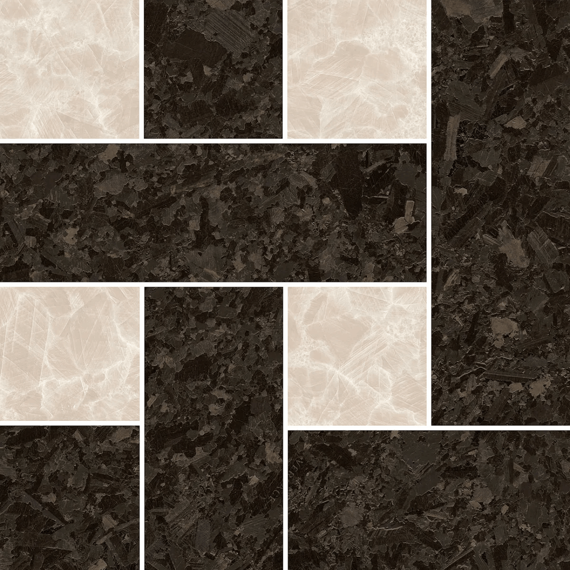 Гранитогрес Meteorite Mosaico Chesterfield Moka/Miele Lap 30×30 - AVE Ceramica