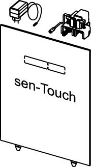 Панел черно стъкло с електронни сензорни бутони sen-Touch - TECE -  AVE Ceramica