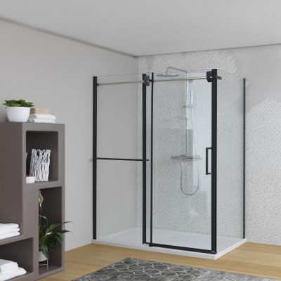 Душ кабини - Душ кабина Virgo TK 120×90/K BLACK -UNI - AVE Ceramica