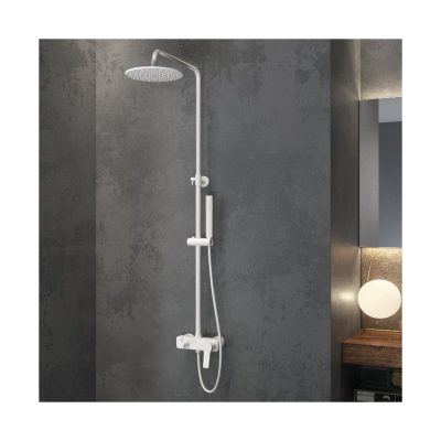 Душ колони без термостат - Душ колона кръгла Andare Bianco - AVE Ceramica