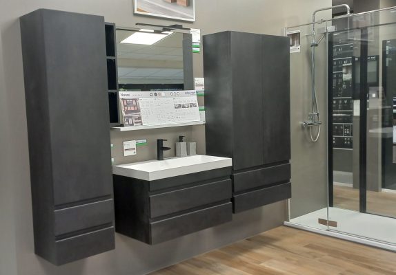 Вертикален двоен шкаф за баня Naomi N 1501/790 - Шкаф колони за баня -  AVE Ceramica