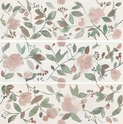 Фаянсови декорни плочки Now Decoro Waterflower Bianco 25х77 - AVE Ceramica
