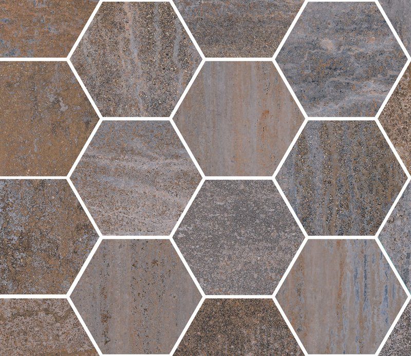 Гранитогрес Mosaico Dripart Maxi Class Iron 30х34,5 - AVE Ceramica
