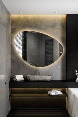 Oгледало за баня с LED осветление AMBER - Огледала за баня -  AVE Ceramica
