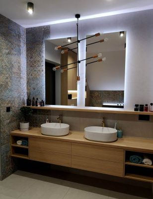 Огледало за баня с вградено Led осветление Earthly 50х150 - Огледала за баня -  AVE Ceramica