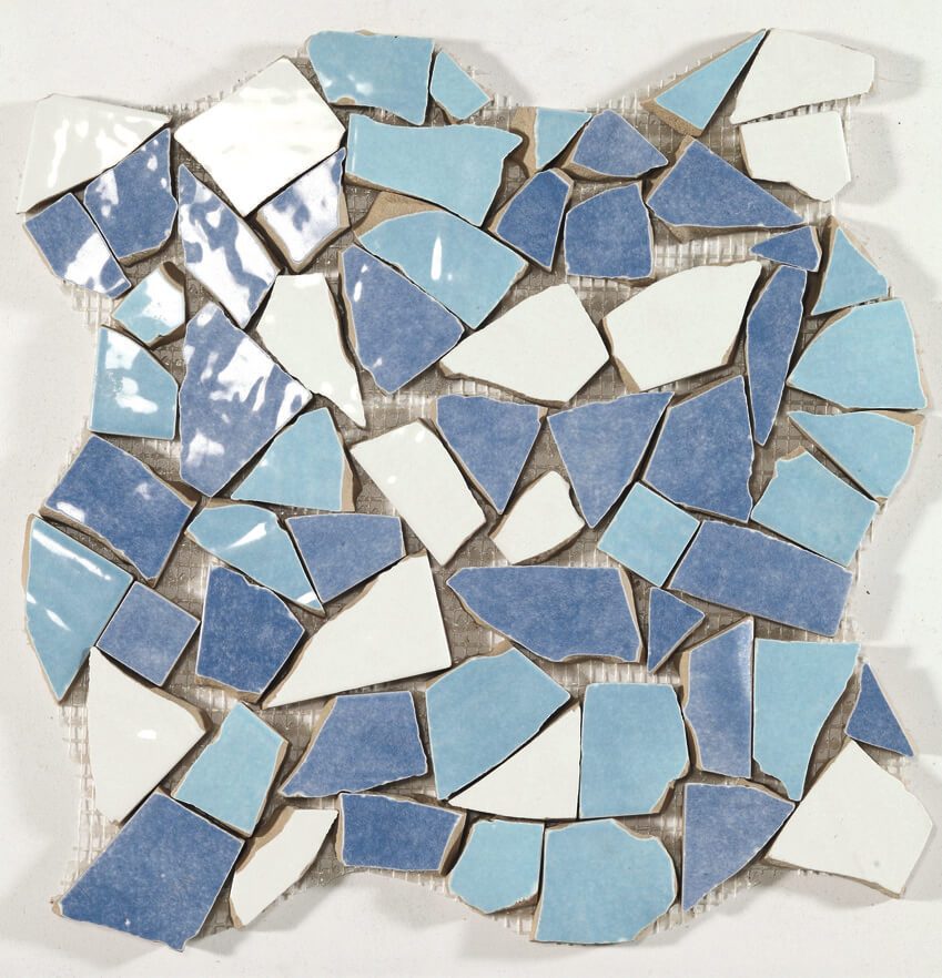 Фаянс polveri vietresi Mosaico palladiana miх blu azzurro 30х30 - AVE Ceramica