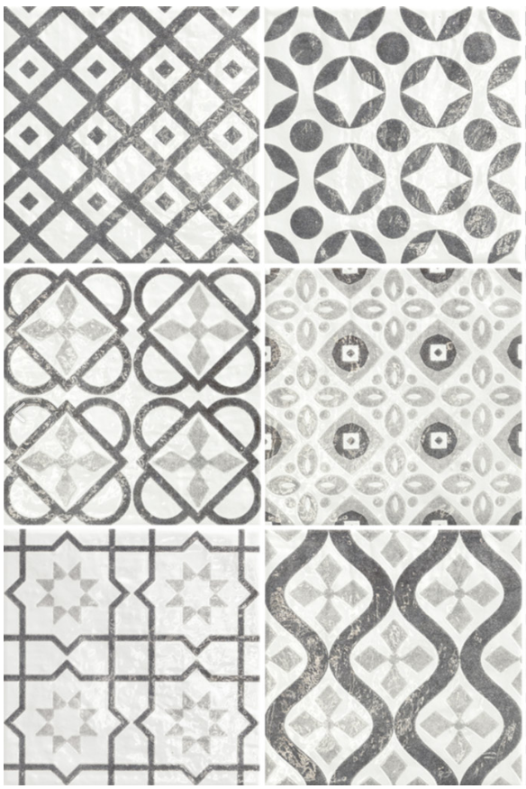 Фаянс polveri vietresi decoro capri 225х225 - AVE Ceramica