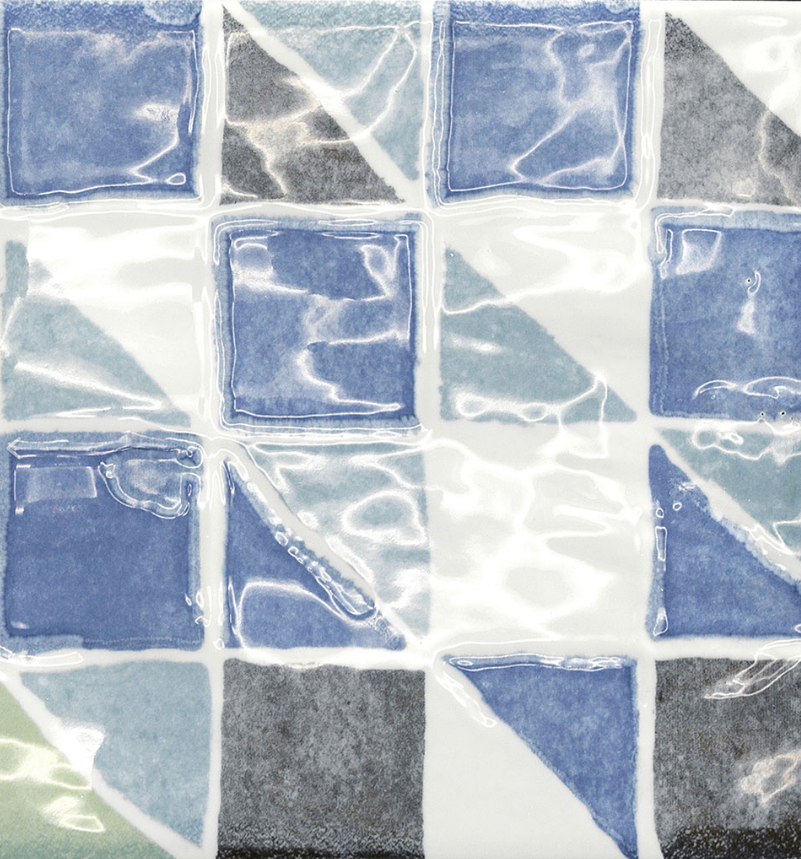 Фаянс polveri vietresi decoro maronti 225х225 - AVE Ceramica