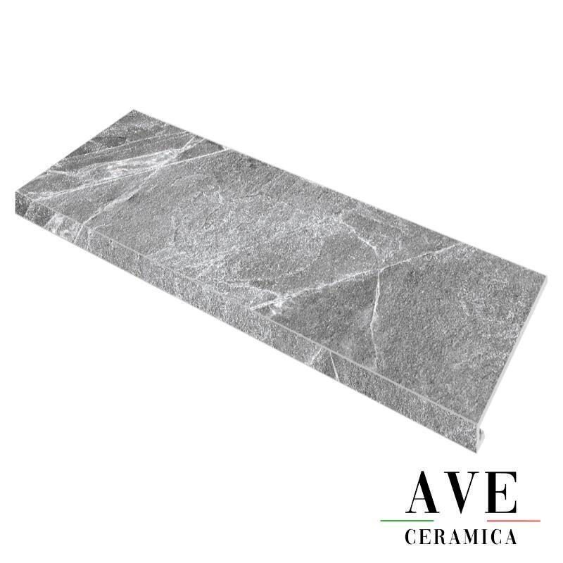 Право Стъпало от гранитогрес Kalakito grey 90х34.5 - AVE Ceramica