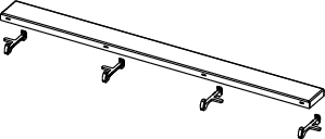Решетка обръщаема за LINUS TILE - 700 mm -  AVE Ceramica