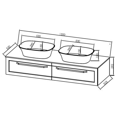Шкаф за баня Blanche Premium OB 150 - Shop -  AVE Ceramica