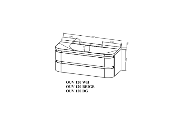 Шкаф за баня Vittoria OUV 120 - Shop -  AVE Ceramica