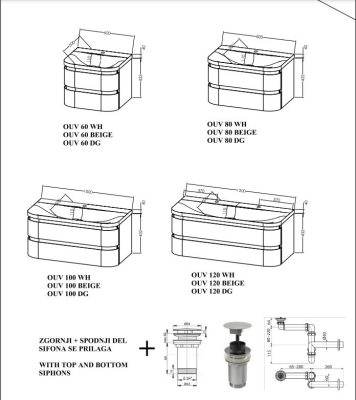 Шкаф за баня Vittoria OUV 100 - Shop -  AVE Ceramica