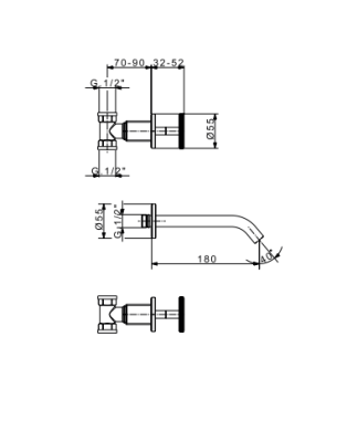 Смесител за вграждане Lumiere Fleхdoccia 72310 - Flexdoccia -  AVE Ceramica