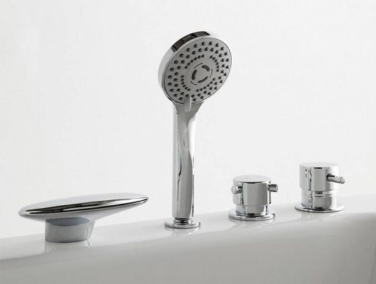 Едноръкохватков смесител с душ лост за облицовани вани Waterfall - Обзавеждане за баня -  AVE Ceramica