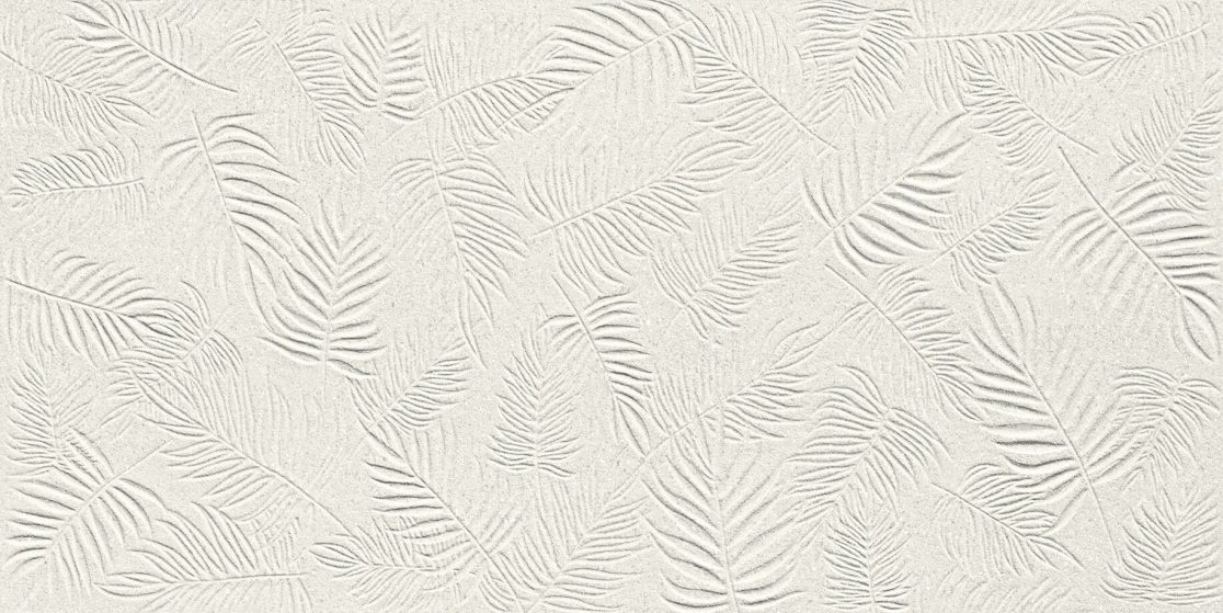 Фаянсови плочки 3D Wall Carve Leaf White 40х80 - AVE Ceramica