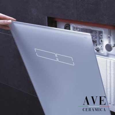 Структура за вграждане и панел TECE LUх White glass - Структури за тоалетни -  AVE Ceramica