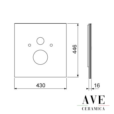 Структура за вграждане и панел TECE LUх White glass - Структури за тоалетни -  AVE Ceramica
