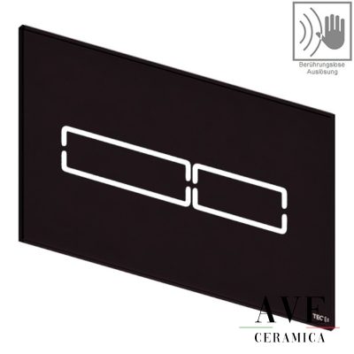 Структура за вграждане с активатор TECE LUх mini Black glass - Структури за тоалетни -  AVE Ceramica